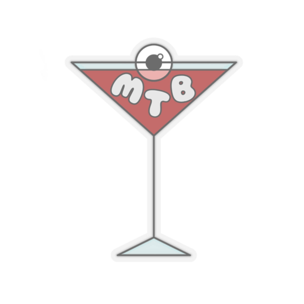 MTB Martini Kiss-Cut Stickers