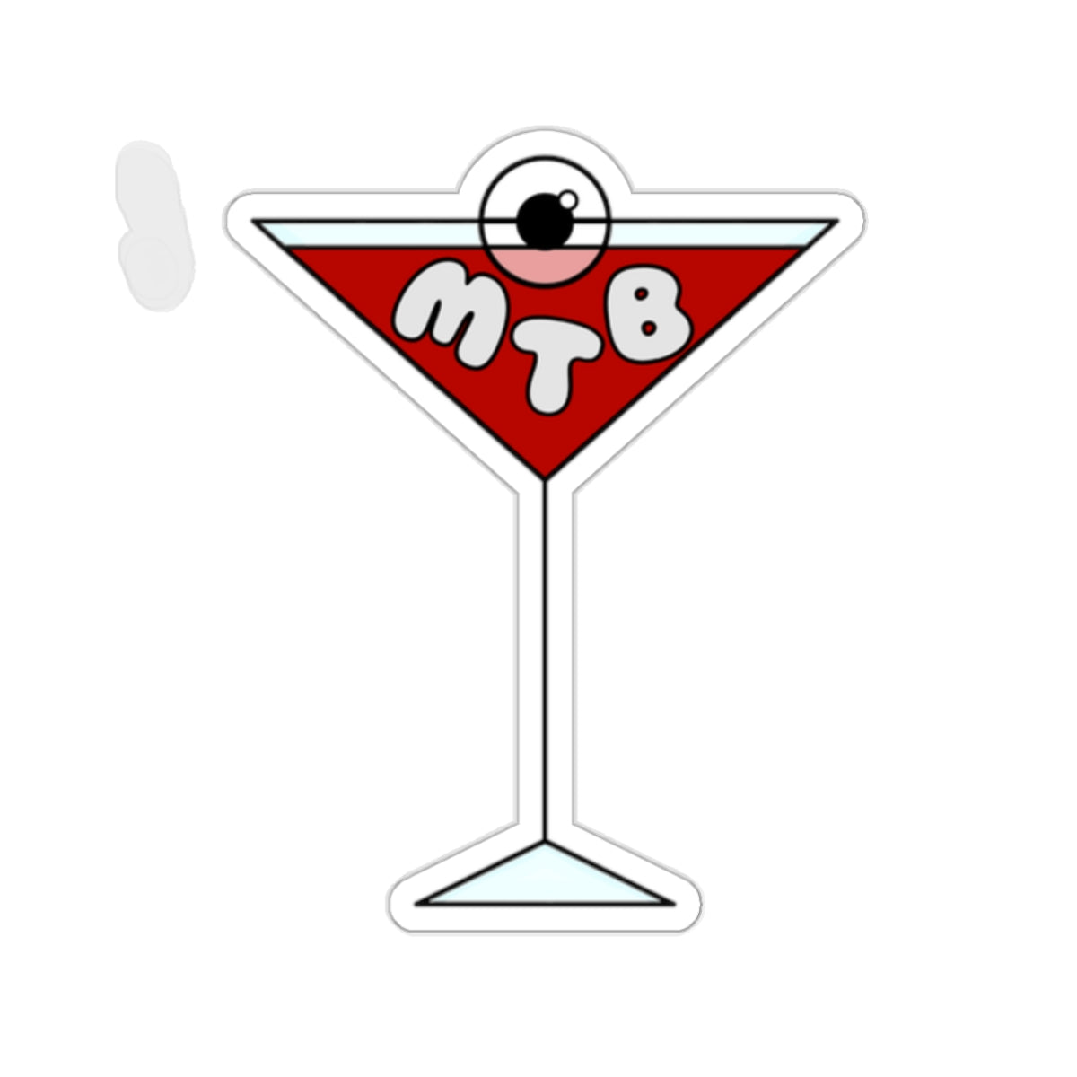 MTB Martini Kiss-Cut Stickers